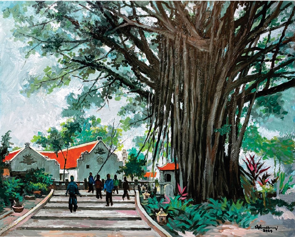 Đền Thượng (Acrylic) - Huy Chương 